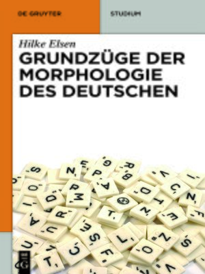 cover image of Grundzüge der Morphologie des Deutschen